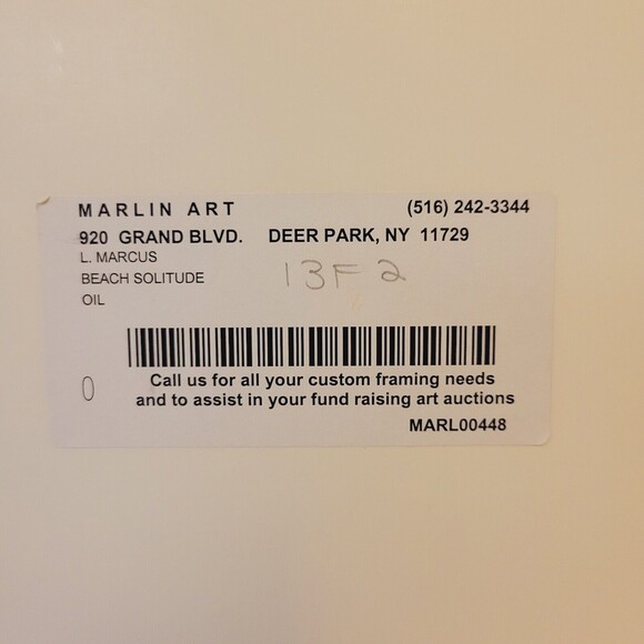 Vintage Hand Oil Painted Signed Pastel Beach Scene Framed Picture - Picture 4 of 10